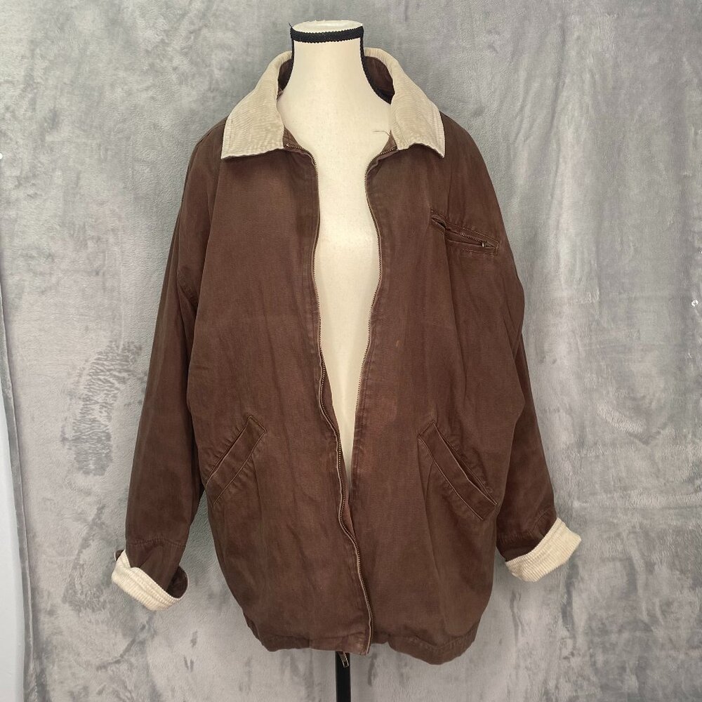 Vintage Cherokee 90s Bomber Jacket Multifunctional detachable Corduroy Size XL